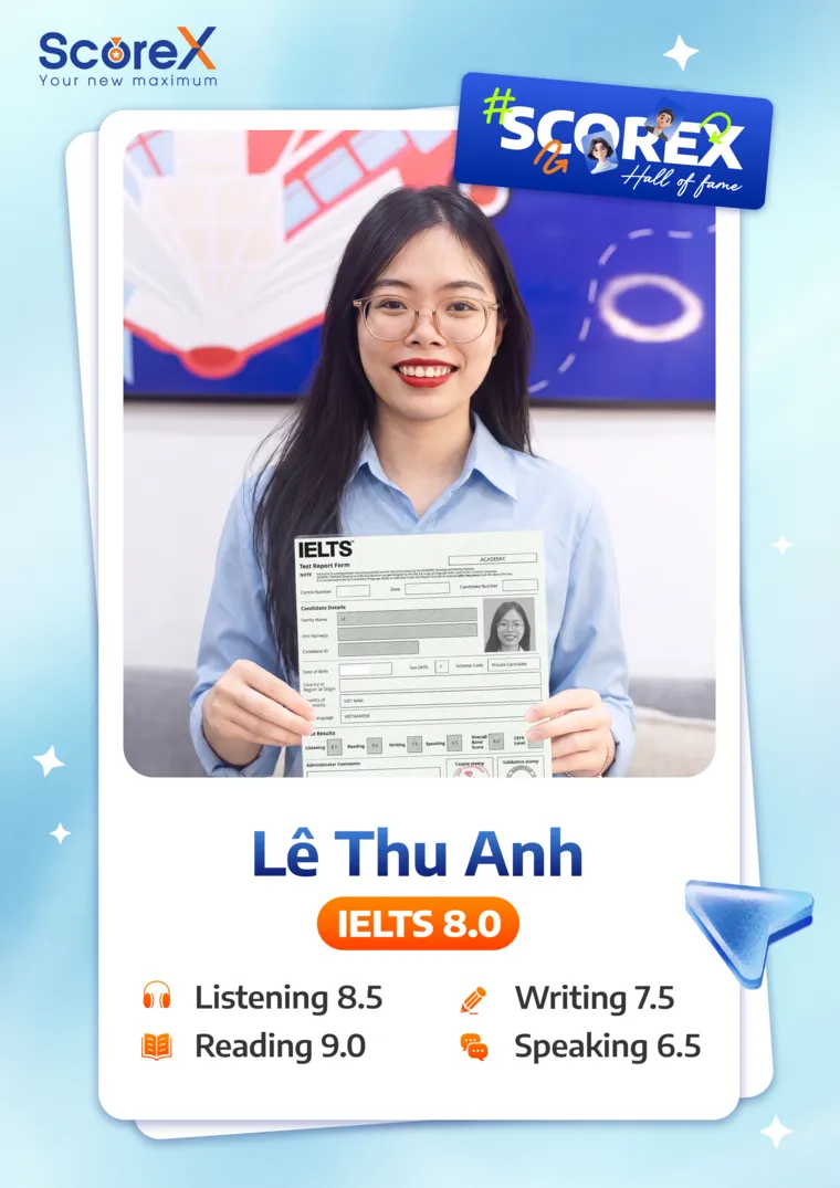 Lê Thu Anh — IELTS 8.0