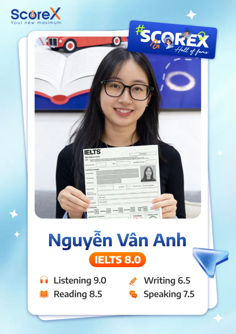 Nguyễn Vân Anh — IELTS 8.0